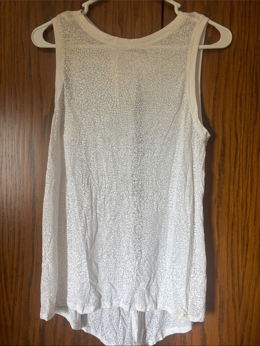 lululemon athletica White Textured Sleeveless Tank